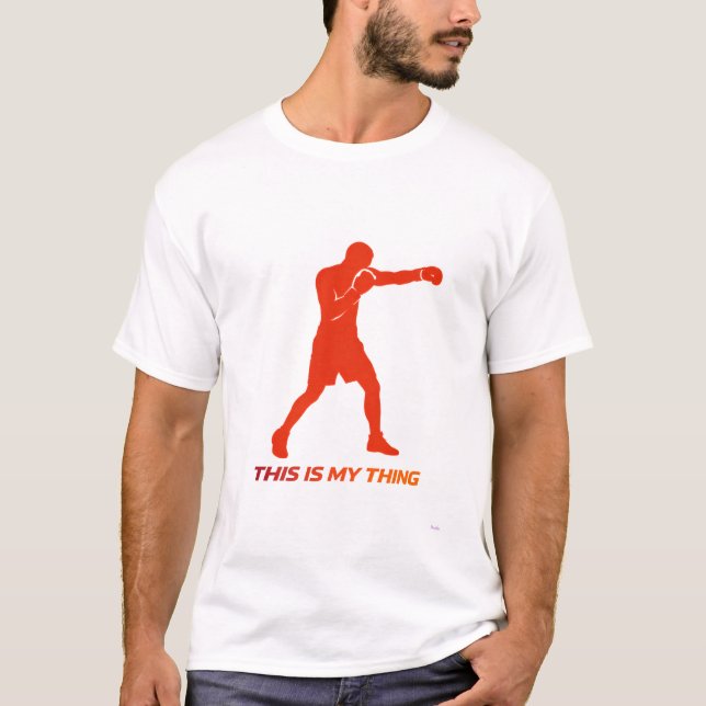Camiseta Boxing Silhouette Action Lifestyle Design (Frente)