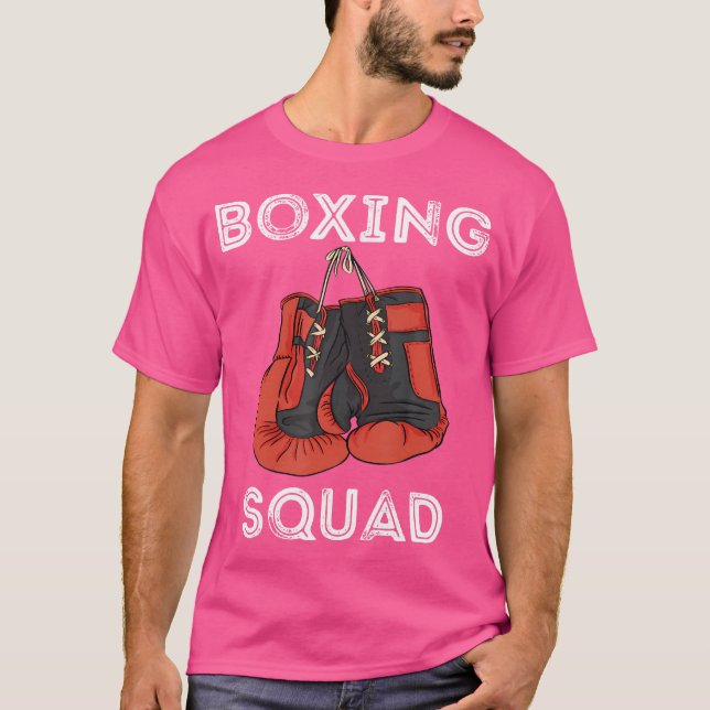 Camiseta Boxing Squad Boxing Luvas Kickboxer Mma Kickboxin (Frente)