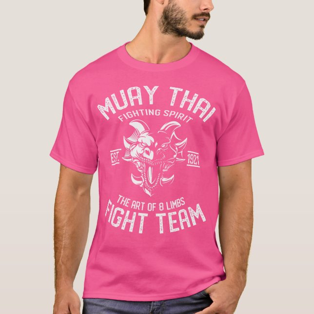Camiseta Boxing Tailandês Muay Dragon E Kickboxing (Frente)