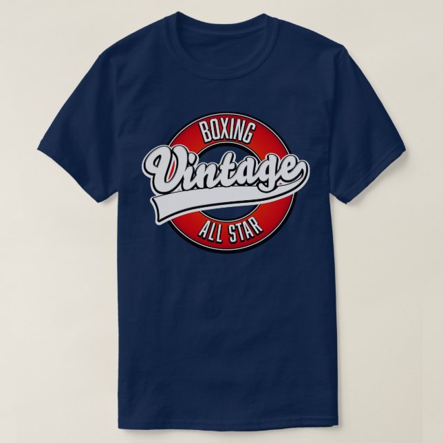 Camiseta Boxingando vintage com todas as estrelas (Frente do Design)