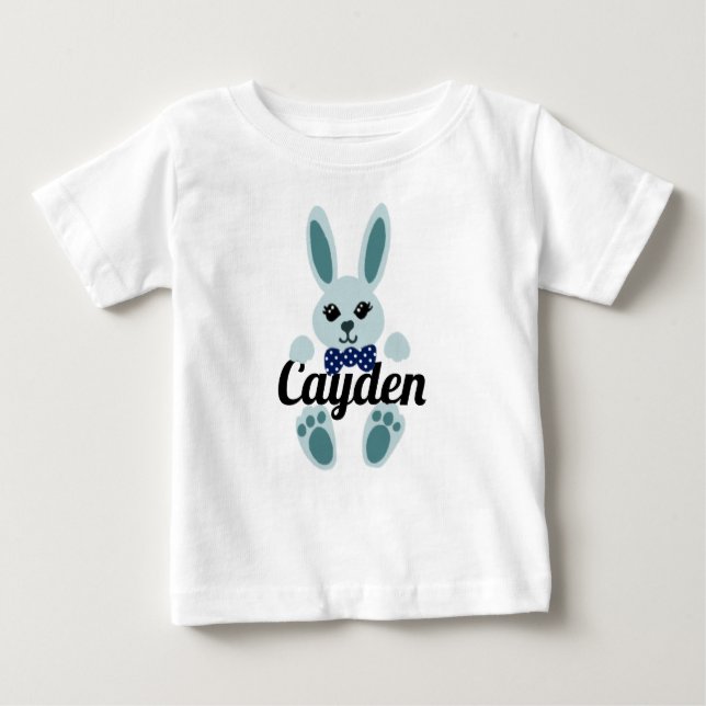 Camiseta Boy Easter Bunny Personalizado (Frente)