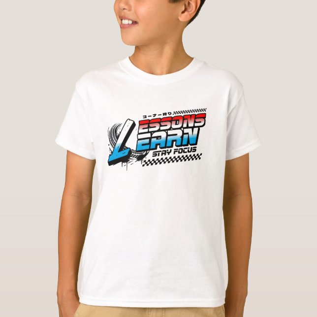 CAMISETA BOY KIDS FOCUS LESSONS LEARN JERSEY T SHIRT  (Frente)