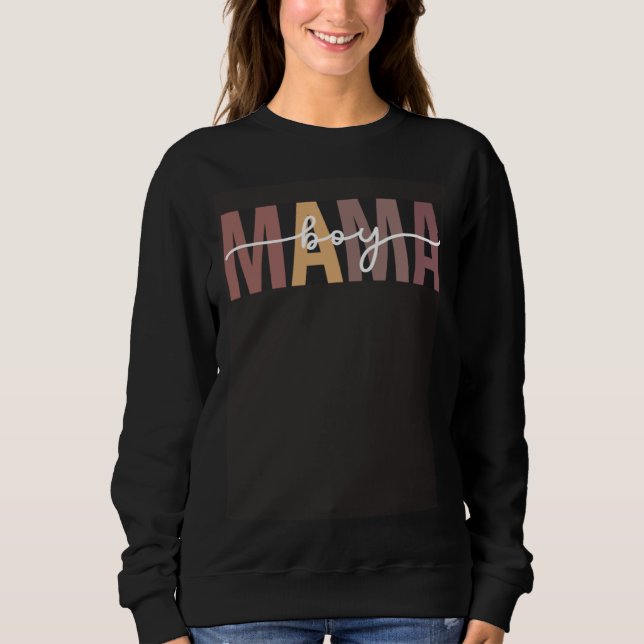 Camiseta Boy Mama Women Mothers Day New Mommy Mother Mom (Frente)