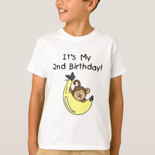 Camiseta Boy Monkey no segundo aniversário da Banana