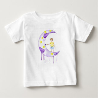 Camiseta Boy Painting Crescent Moon