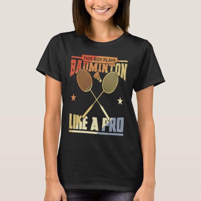 Camiseta Boy Who Plays Badminton (Frente)