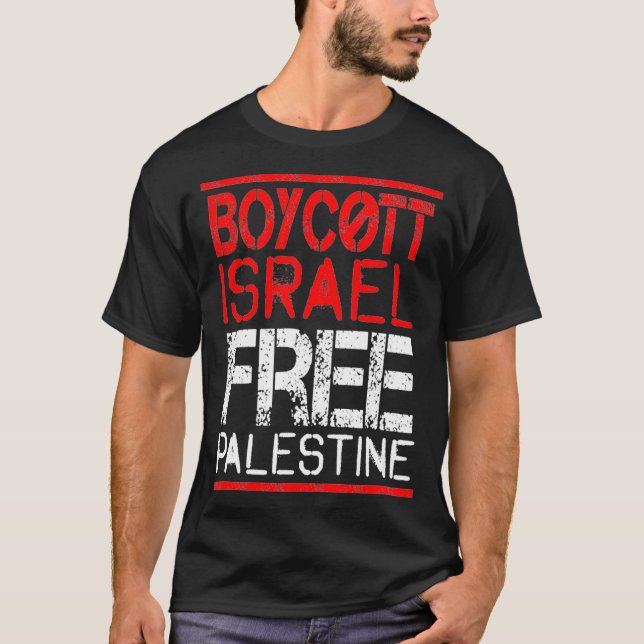 Camiseta Boycott Israel Palestine Gaza War Awareness  (Frente)