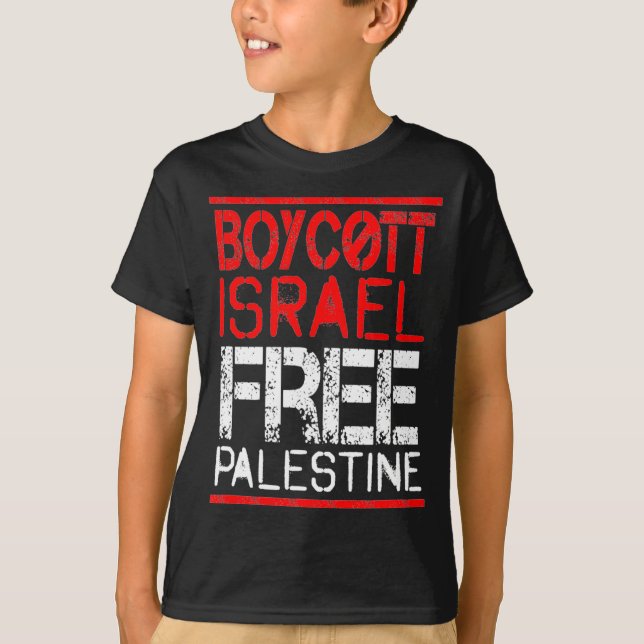 Camiseta Boycott Israel Palestine Gaza War Awareness  (Frente)