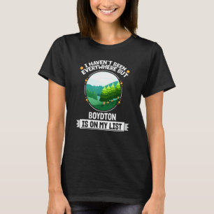 Camiseta Boydton Está Na Minha Lista Natureza Fora De Árvor
