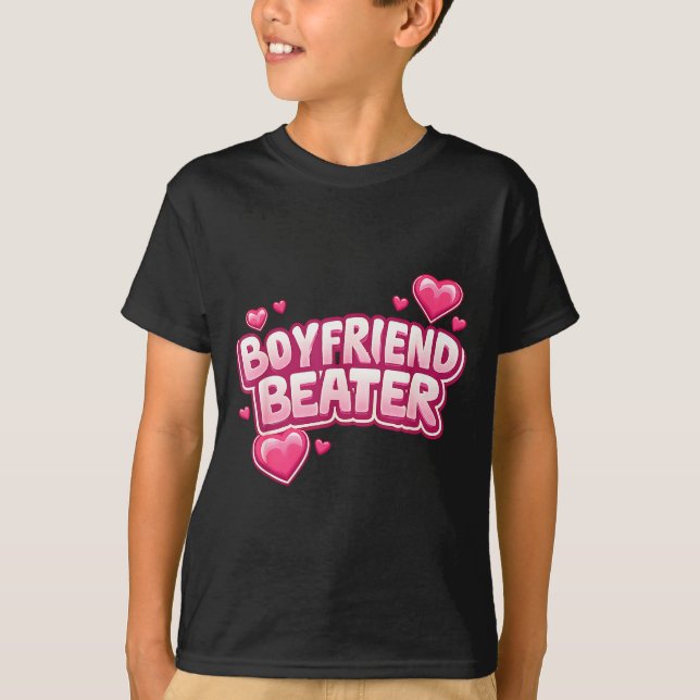Camiseta Boyfriend Beater Funny Tee  (Frente)