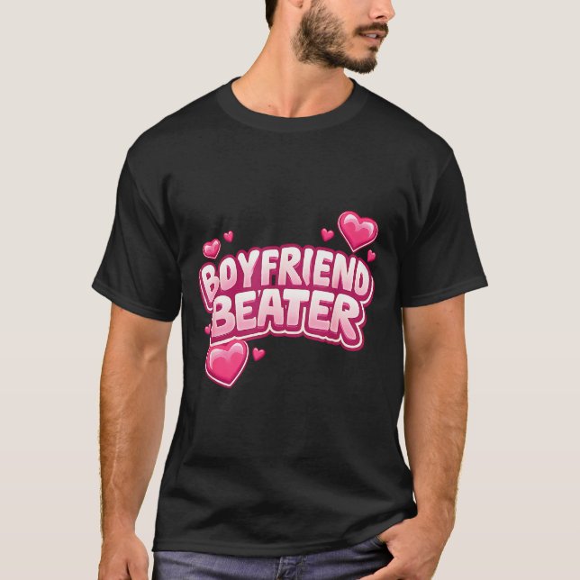 Camiseta Boyfriend Beater Funny Tee  (Frente)