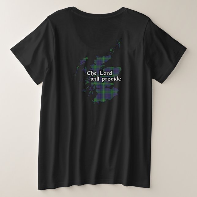 Camiseta Boyle Clan Crachá e Tartan Women's (Verso do Design)