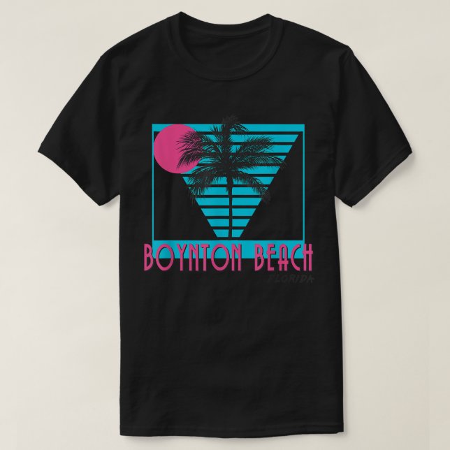 Camiseta Boynton Beach Florida T Retro Legal (Frente do Design)