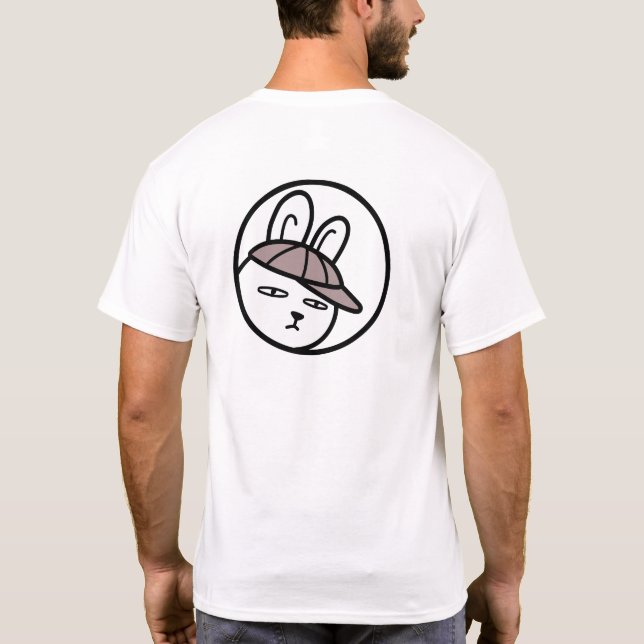 Camiseta BoyRabbit#z03(Clip art of adolescent rabbit)  (Verso)