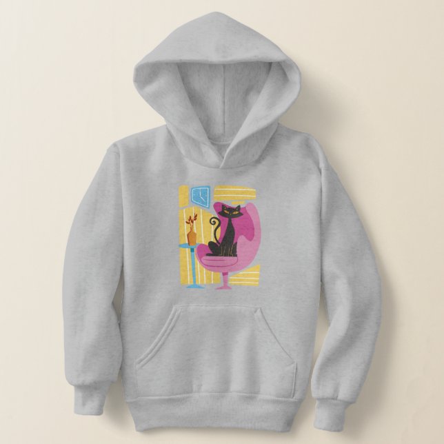 Camiseta Boy's Black Cat Abstract (Postura )