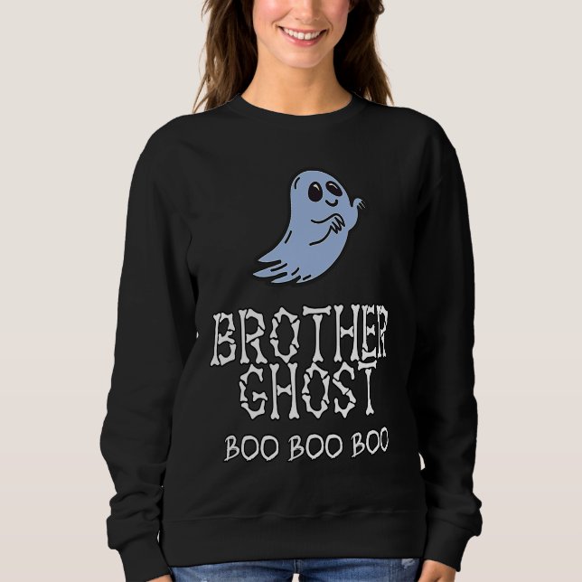 Camiseta Boys Brother Ghost Halloween Costume Matching Fami (Frente)
