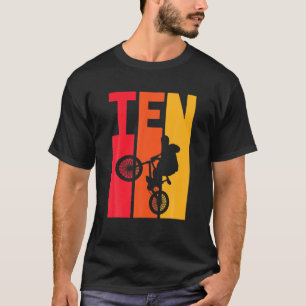Camiseta Boys De Festa de aniversário BMX De 10 Anos A Biq