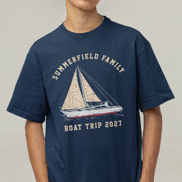 Camiseta Boys de viagem para a família de barcos em náutica