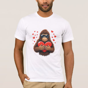 Camiseta Boys Dia de os namorados Cardíaco Bigfoot