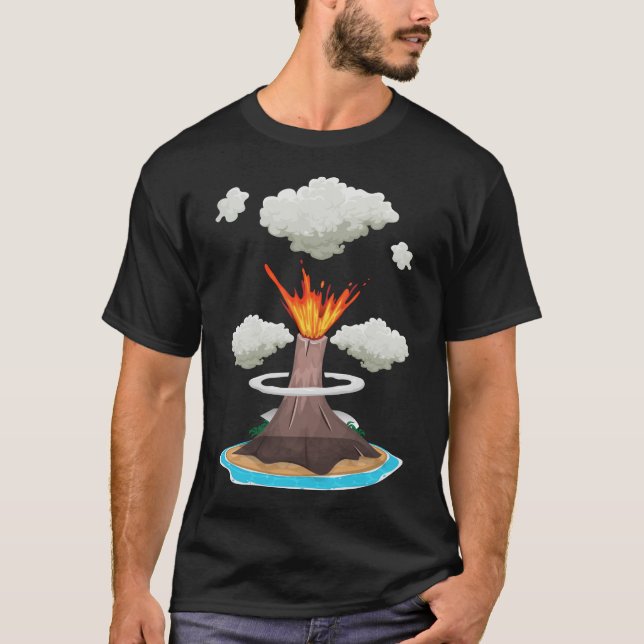 Camiseta Boys Girls Volcano Lover Cool Lava Cute Geology (Frente)
