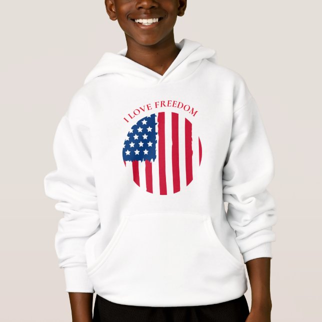 Camiseta Boys Hoodie-Patriotic (Frente)