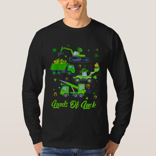 Camiseta Boys St Patricks Day  Truck Loads Of Luck Buffalo  (Frente)