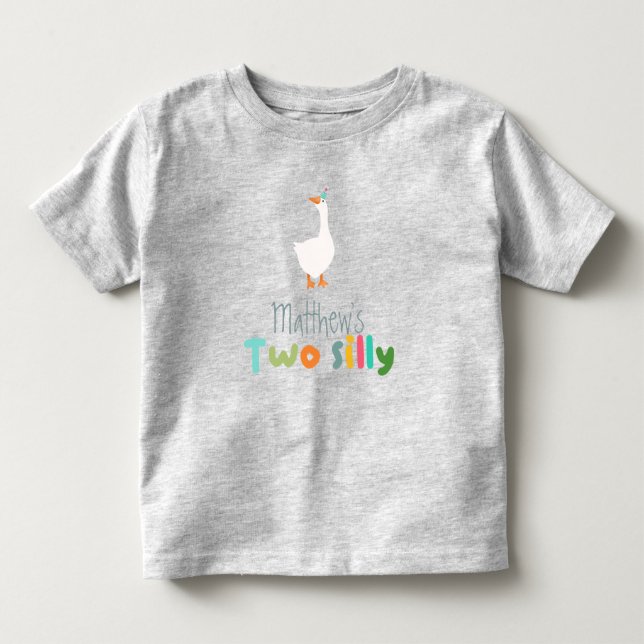 Camiseta Boys Two Silly Goose Farm 2º Aniversário (Frente)