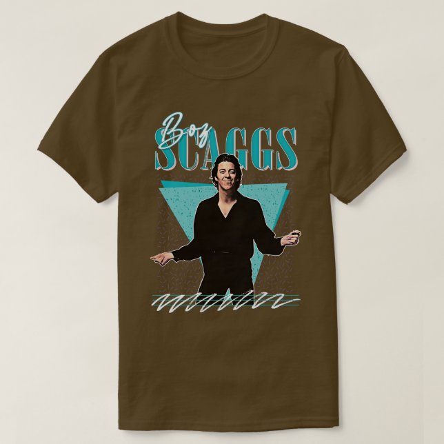 Camiseta Boz Scaggs Retro 80s Design (Frente do Design)
