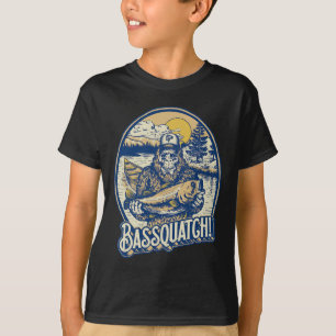 Camiseta Bquatch! B Pescador Sasquatch Funny Bigfoot Fishi