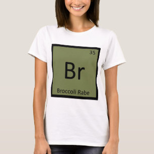 Camiseta Br - Brócolis Rabe Símbolo de Química Vegetal