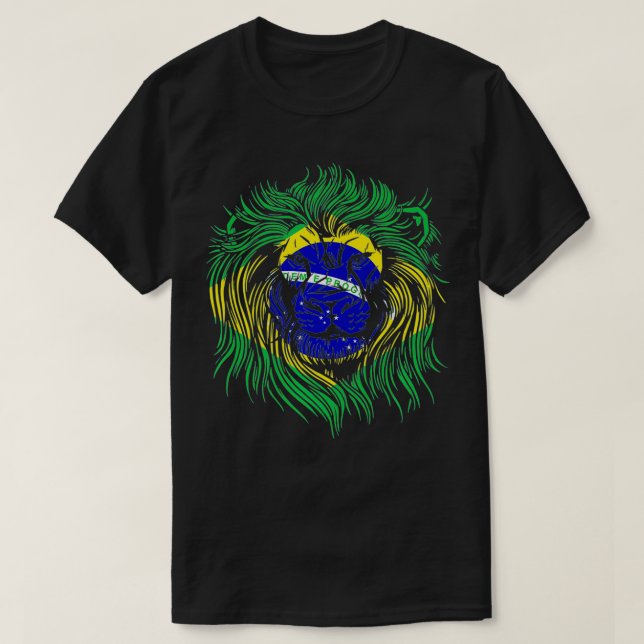 Camiseta BRA lança mão da bandeira brasileira brasileira gi (Frente do Design)