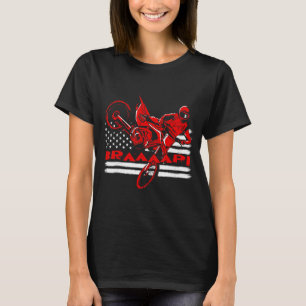 Camiseta Braaaap American Flag Motocross Dirt Bike 1