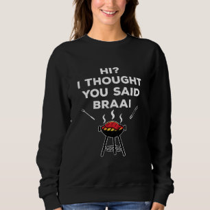 Camiseta Braai Sobre A Piada Cerebral Na África Do Sul
