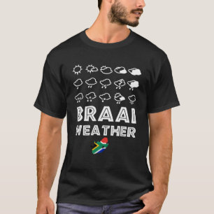 Camiseta Braai Weather Engraçado CHURRASCO Familiar África 
