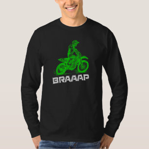 Camiseta Braap 2 Traço Enviá-Lo Motocross Dirt Bike Gr