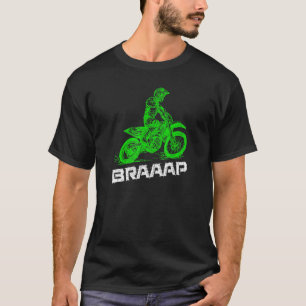 Camiseta Braap 2 Traço Enviá-Lo Motocross Dirt Bike Gr