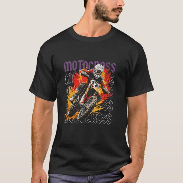 Camiseta Braap Brap Motocross Antigo (Frente)