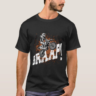 Camiseta Braap Hoodie Men Mulheres Jovens Homens Motocross