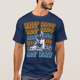 Camiseta Braap Snowmobile Groovy Skimobile Riding