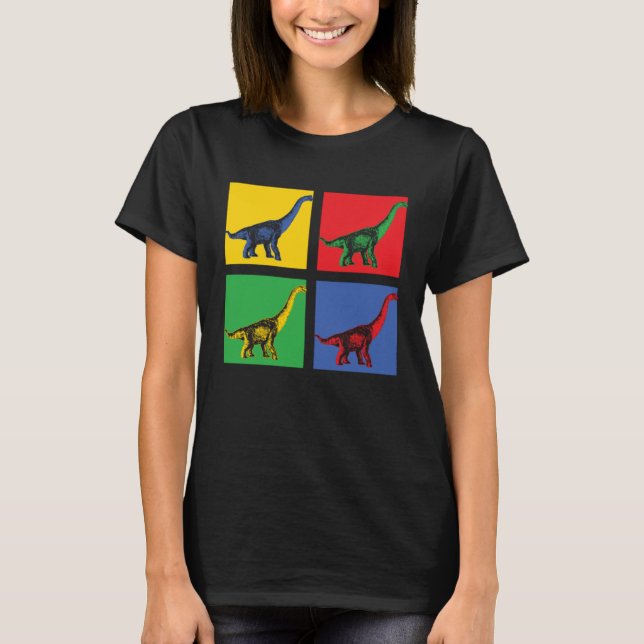 Camiseta Brachiosaurus Dino Pop (Frente)