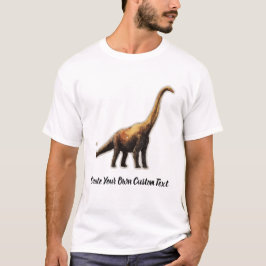 Camiseta Brachiosaurus Dinossauro Crie Seu Próprio Texto Pe