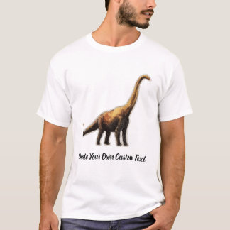 Camiseta Brachiosaurus Dinossauro Crie Seu Próprio Texto Pe