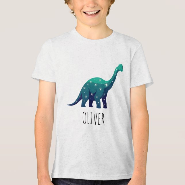 Camiseta Brachiosaurus Estelar Celestial – Dinossauro Mágic (Frente)