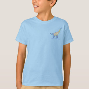 Camiseta Brachiosaurus Slogan Divertido Adicione o Nome do 