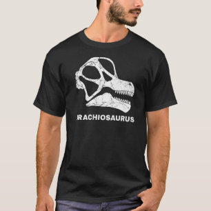 Camiseta Brachiossauro Crânio Fóssil Dinossauro Ossos Brach