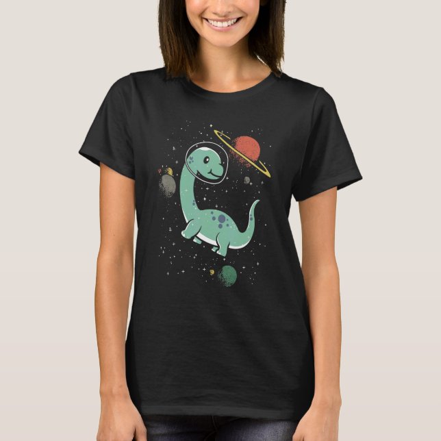 Camiseta Brachiousaurus Dinosaur Paleontologist Future Astr (Frente)