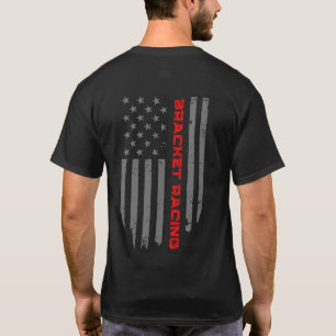 Camiseta Bracket Racing EUA Bandeira Americana Patriótica