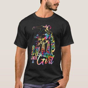 Camiseta Braço Como Uma Garota Motocross Dirt Bike