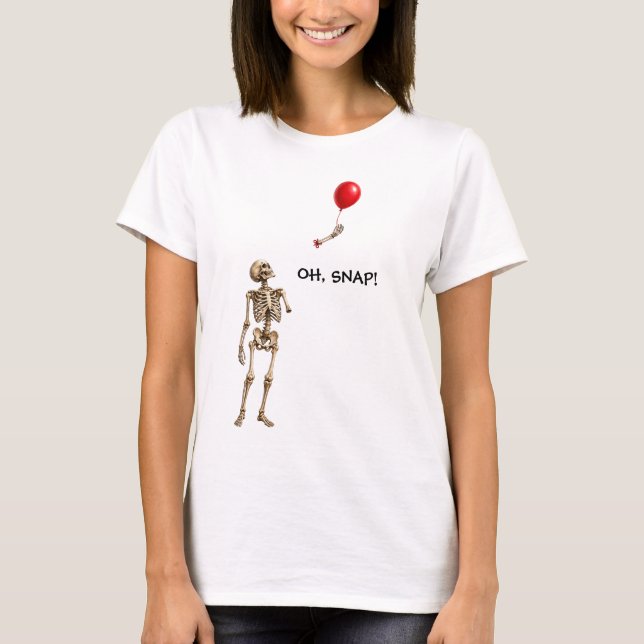 Camiseta Braço de Esqueleto Flutuante (Frente)