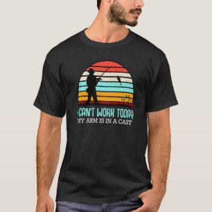 Camiseta Braço de Fundição Paixão pela Pesca Hobby Humor de